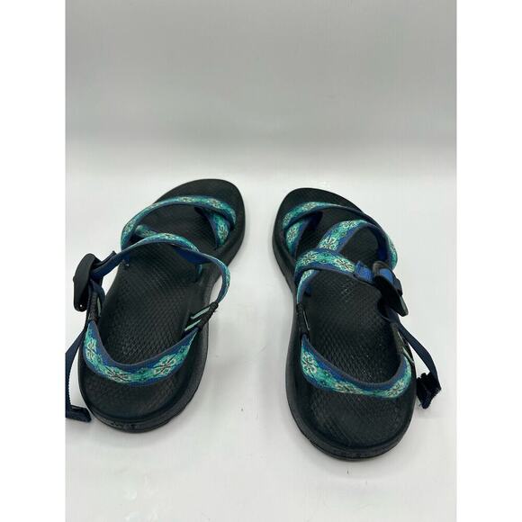 Chaco Z Cloud 2 Sandals Aqua Blue/Black Hiking Comfort J105548 - WMNS Sz 9 - Picture 5 of 10